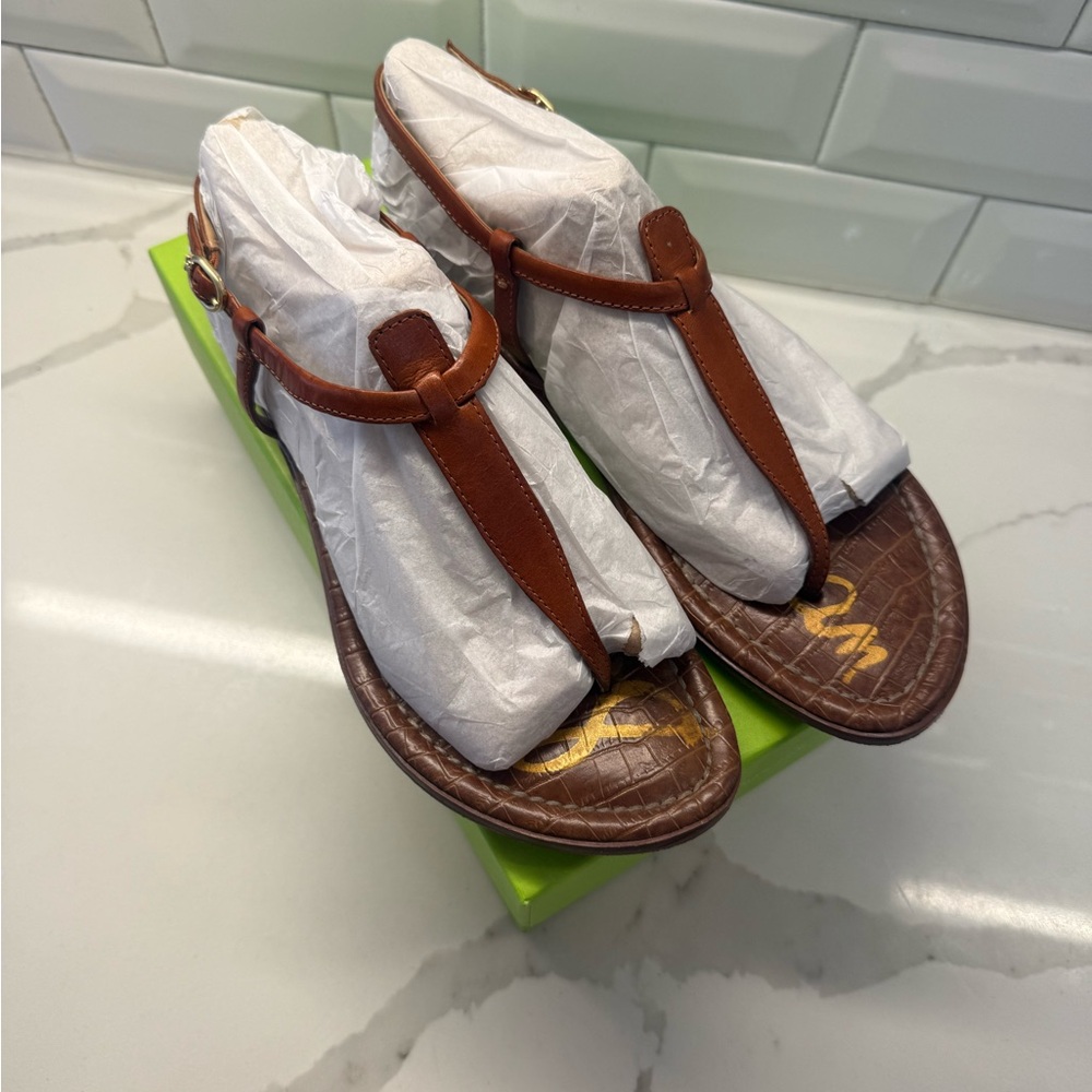 Sam Edelman Tan Leather Sandals